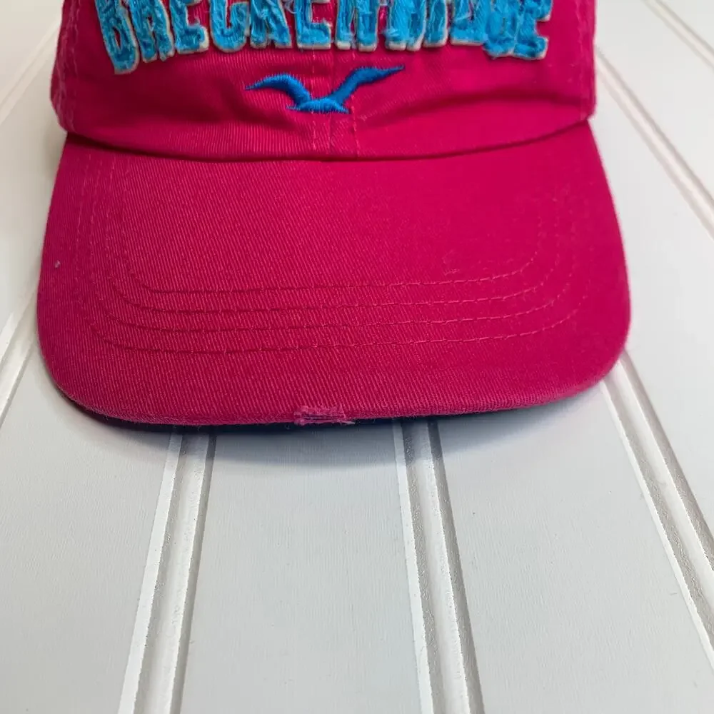Breckenridge Baseball Cap Hat Hot Pink Turquoise Strap Back - Picture 2 of 6